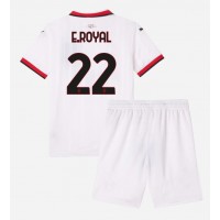 AC Milan Emerson Royal #22 Fußballbekleidung Auswärtstrikot Kinder 2024-25 Kurzarm (+ kurze hosen)